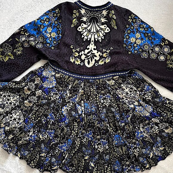 Etro Multicolor 100% Silk Midi Dress - Like New - Picture 6 of 8